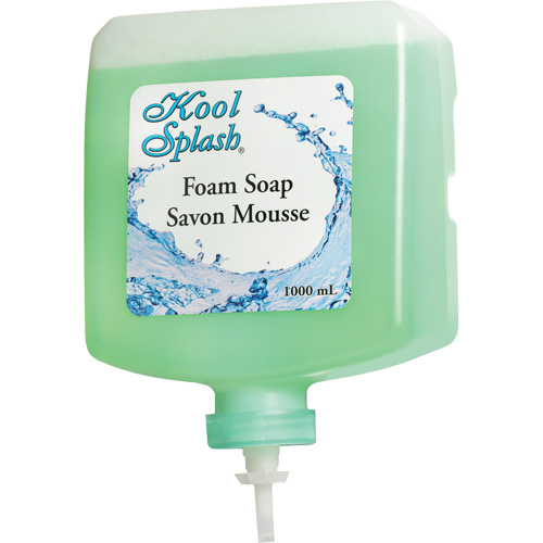 Savon apaisant &agrave; l'alo&egrave;s Kool Splash, Mousse, 1000 ml, Parfum&eacute; Haskins Industrial Inc.