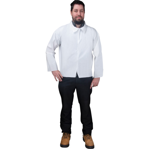 Chemise jetable, Microporeux, T-Grand, Blanc Haskins Industrial Inc.