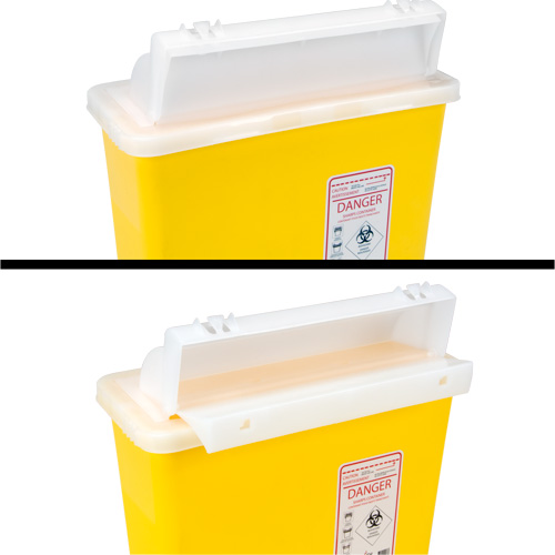 Contenant pour objets pointus et tranchants, Capacit&eacute; de 4,6 L Haskins Industrial Inc.