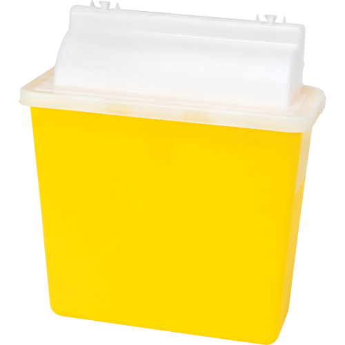 Contenant pour objets pointus et tranchants, Capacit&eacute; de 4,6 L Haskins Industrial Inc.
