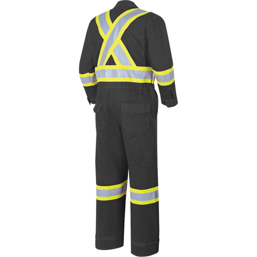 7702BK FR-Tech&reg; 88/12 FR Arc Rated Coveralls, Size 36, Black, 9.7 cal/cm² Haskins Industrial Inc.
