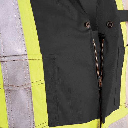 7702BK FR-Tech&reg; 88/12 FR Arc Rated Coveralls, Size 36, Black, 9.7 cal/cm² Haskins Industrial Inc.