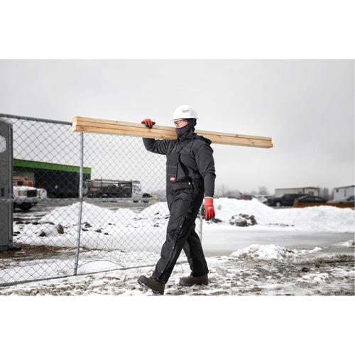 Salopette GridIron courte avec fermeture &agrave; glissi&egrave;re jusqu'&agrave; la cuisse, Hommes, 2T-Grand, Noir Haskins Industrial Inc.