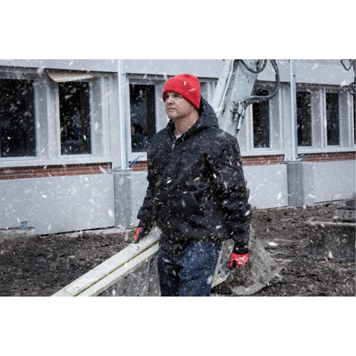 Cuffed Beanie, One Size, Red Haskins Industrial Inc.