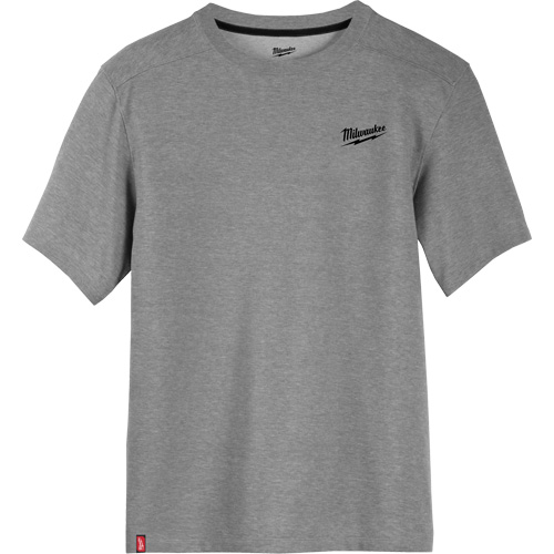 Hybrid Work Tee Shirt, Men's, Small, Grey Haskins Industrial Inc.