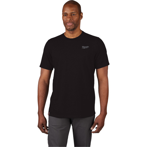 Hybrid Work Tee Shirt, Men's, Small, Black Haskins Industrial Inc.
