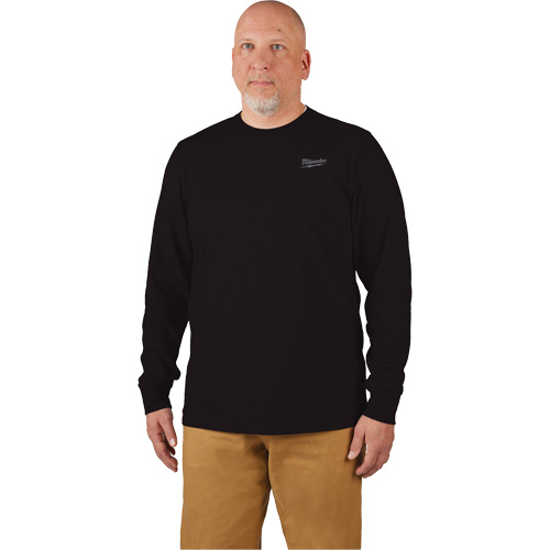 Hybrid Work Tee Shirt, Men's, Small, Black Haskins Industrial Inc.