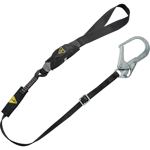 V-Series Utility Energy Absorbing Lanyard, 6', Rebar Hook Center, Snap Hook Leg Ends, Nylon Haskins Industrial Inc.