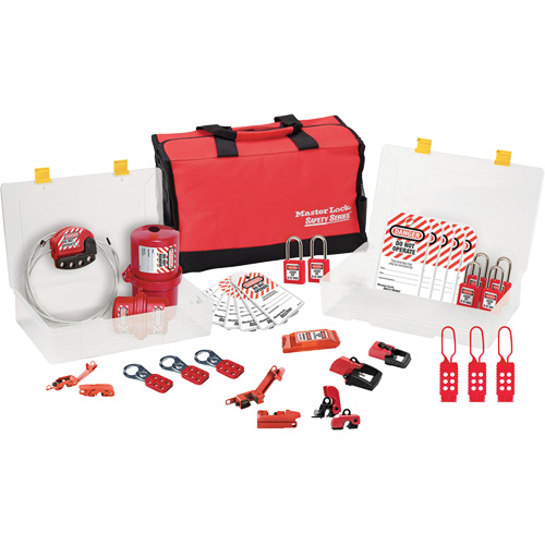 Premier Lockout Kit with Zenex Thermoplastic Locks, Electrical Kit, 27 Components Haskins Industrial Inc.