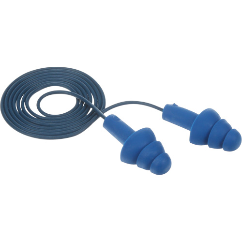 E-A-R Ultrafit Premolded Earplugs, Corded, One-Size, Bulk - Polybag, NRR 25 dB NRR dB Haskins Industrial Inc.