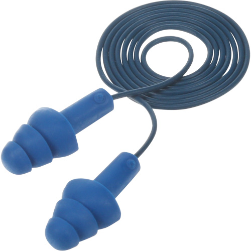 E-A-R Ultrafit Premolded Earplugs, Corded, One-Size, Bulk - Polybag, NRR 25 dB NRR dB Haskins Industrial Inc.