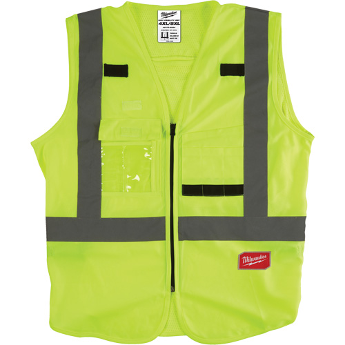 Veste de s&eacute;curit&eacute;, Jaune lime haute visibilit&eacute;, Moyen/Petit Haskins Industrial Inc.