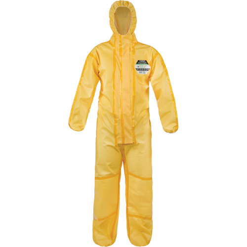 ChemMax&reg; 1 Coveralls, Polyethylene/Polypropylene, Small, Yellow Haskins Industrial Inc.