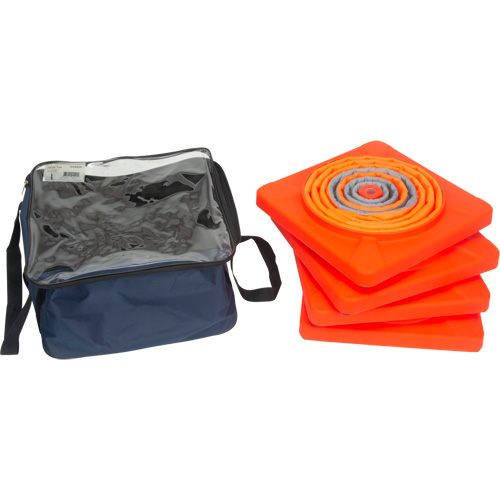 Collapsible Traffic Cone, 28" H, Orange Haskins Industrial Inc.