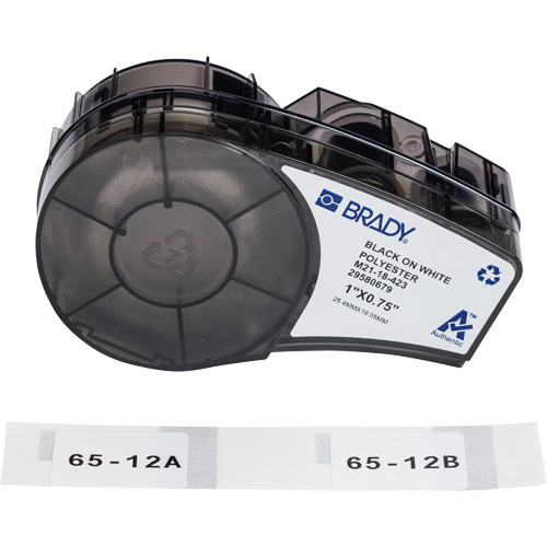 Harsh Environment Multi-Purpose Labels with Ribbon, Black Haskins Industrial Inc.