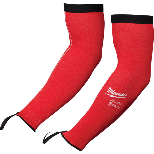Protective Sleeves, Polyethylene, 16", ANSI/ISEA 105 Level 3/EN 388 Level 3/EN 388 Level C, Red Haskins Industrial Inc.