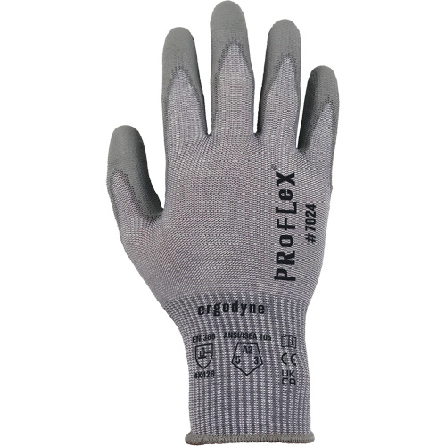 ProFlex 7024 Cut-Resistant Gloves, Size Small, 13 Gauge, Polyurethane Coated, Polyester/HPPE/Spandex Shell, ASTM ANSI Level A2/EN 388 Level B Haskins Industrial Inc.