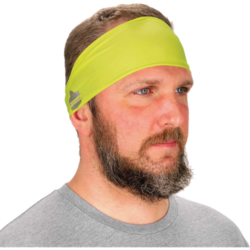 Chill-Its 6634 Cooling Headband, High Visibility Lime-Yellow Haskins Industrial Inc.