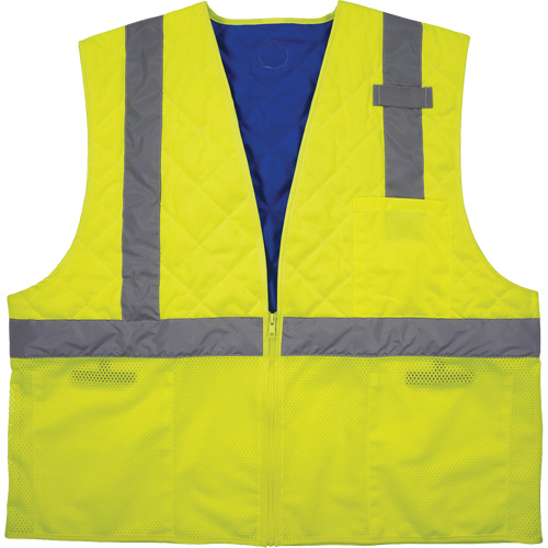 Chill-Its 6668 Safety Cooling Vest, Small, High Visibility Lime-Yellow Haskins Industrial Inc.
