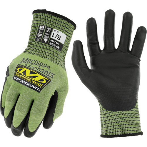 Gants r&eacute;sistants aux coupures SpeeKnit S2EC06, Taille Petit/7, Calibre 18, Rev&ecirc;tement Ur&eacute;thane, Enveloppe en PEHP/Tungst&egrave;ne, ASTM ANSI niveau A4/EN 388 niveau D Haskins Industrial Inc.