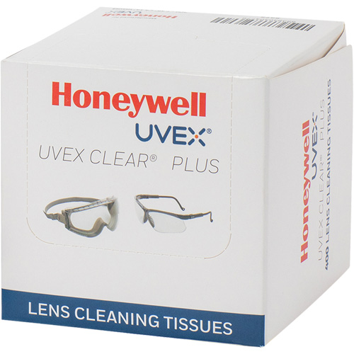 Serviette pour lentilles Uvex Clear Plus, 4,125" x 3,96" Haskins Industrial Inc.