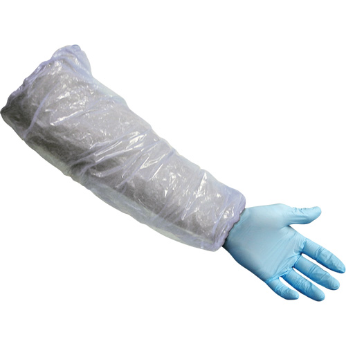 Sleeves, 16" long, Polyethylene, White Haskins Industrial Inc.