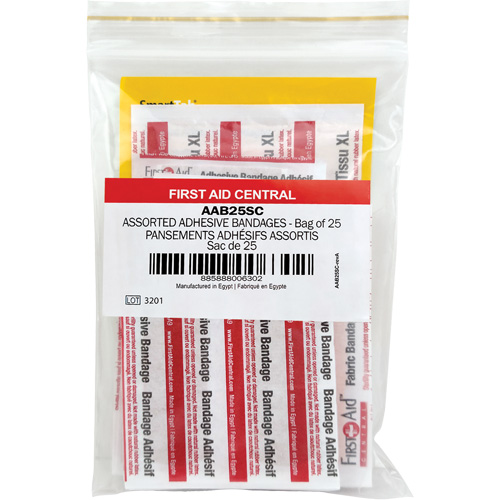SmartCompliance&reg; Refill Adhesive Bandages, Assorted, Fabric/Plastic, Non-Sterile Haskins Industrial Inc.
