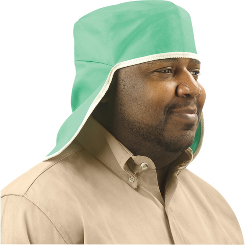 Weldlite Welding Cap With Neck Drape, One Size, Green Haskins Industrial Inc.
