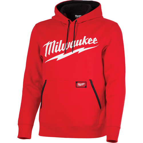 Midweight Pullover Hoodie with Milwaukee&reg; Logo, Men's, Small, Red Haskins Industrial Inc.