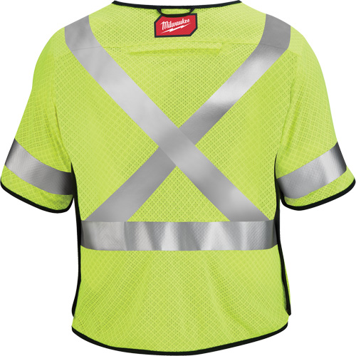 Gilet de s&eacute;curit&eacute; &agrave; maille d&eacute;tachable, Noir/Jaune lime haute visibilit&eacute;, Moyen/Petit Haskins Industrial Inc.