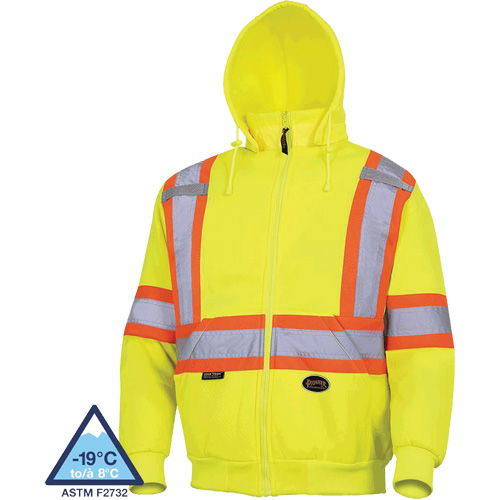 6925 Hoodie, X-Small, High Visibility Yellow Haskins Industrial Inc.