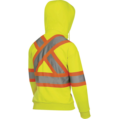 6925W Women's Zip Style Hoodie, X-Small, High Visibility Yellow Haskins Industrial Inc.