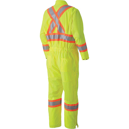 5999A Traffic Safety Coveralls, X-Small, High Visibility Lime-Yellow Haskins Industrial Inc.