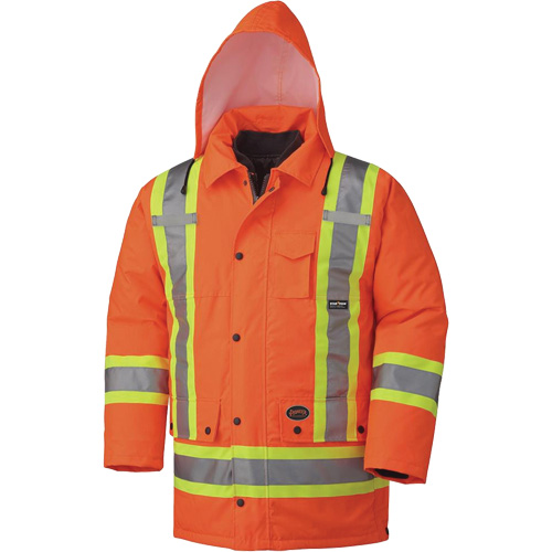 5020 Waterproof 7-in-1 Parka, High Visibility Orange, Small Haskins Industrial Inc.