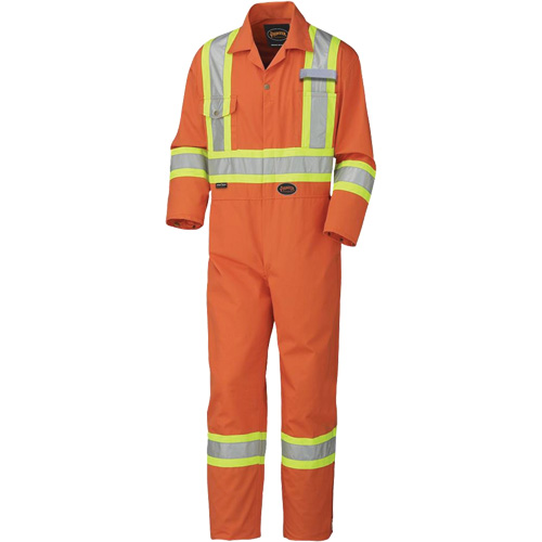 5513 Industrial Wash Coveralls, 36, High Visibility Orange Haskins Industrial Inc.