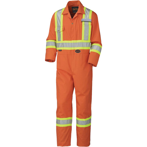 5513T Industrial Wash Coveralls, 40 (Tall), High Visibility Orange Haskins Industrial Inc.