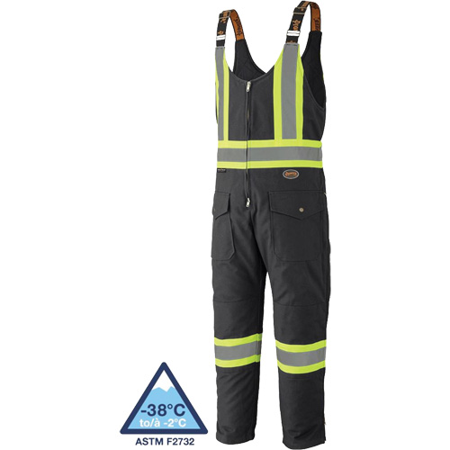 5536BK Quilted Duck Overalls, Cotton, X-Small, Black Haskins Industrial Inc.
