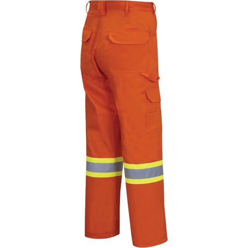 4462 Pantalon cargo de s&eacute;curit&eacute; brillant avec bande StarTech, Coton, 32, Orange haute visibilit&eacute; Haskins Industrial Inc.