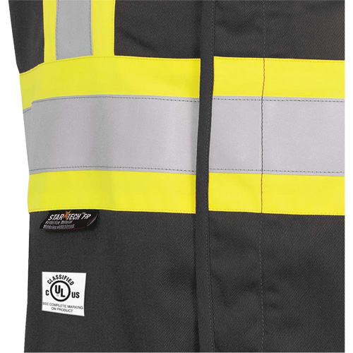 7729 FR-Tech&reg; Flame-Resistant Arc Safety Vest, Small, Black, 10 cal/cm² Haskins Industrial Inc.
