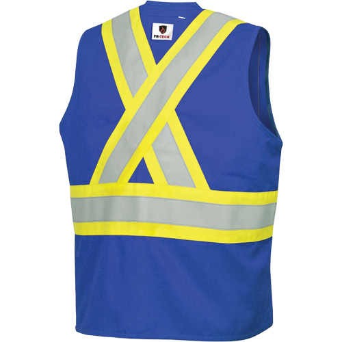 7730 FR-Tech&reg; Flame-Resistant Arc Safety Vest, Small, Royal Blue, 10 cal/cm² Haskins Industrial Inc.
