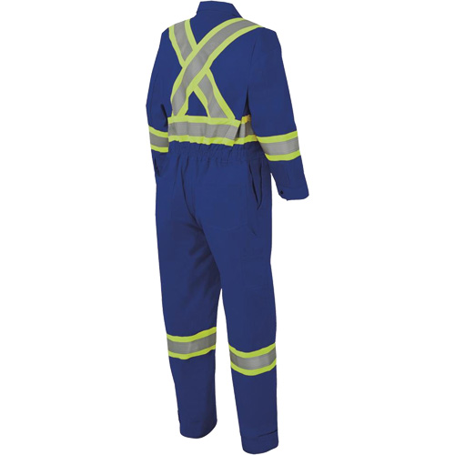 7706 Combinaison ignifuge FR-Tech avec fermetures &agrave; glissi&egrave;re aux jambes, Taille 36, Bleu royal, 9,7 cal/cm² Haskins Industrial Inc.