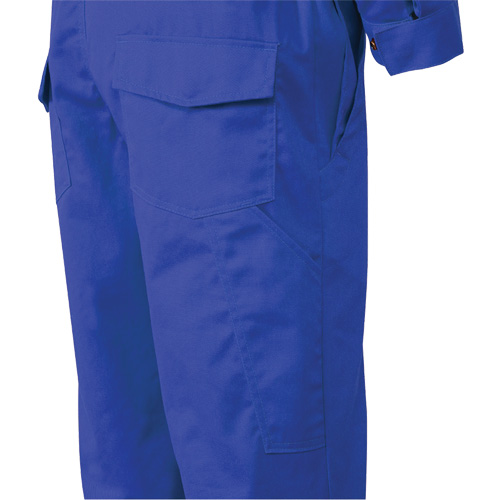 7706T FR-Tech&reg; Flame-Resistant Coverall with Leg Zippers, Size 40 (Tall), Royal Blue, 9.7 cal/cm² Haskins Industrial Inc.