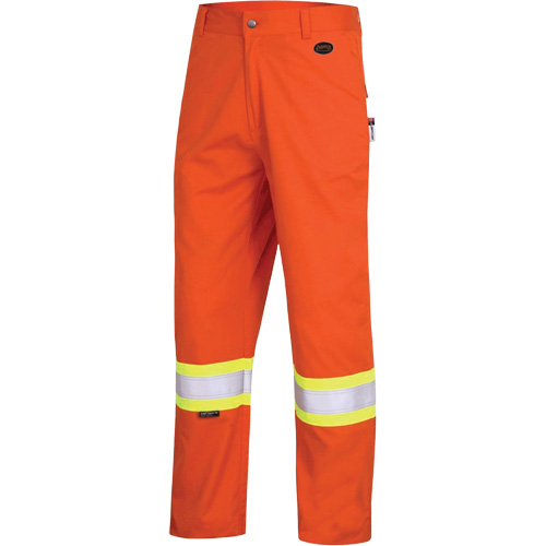 7763 FR-Tech&reg; 88/12 Arc Rated High-Visibility Safety Pants, 38, x 30, High Visibility Orange, 9.7 cal/cm² Haskins Industrial Inc.