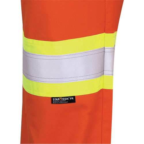 7763 FR-Tech&reg; 88/12 Arc Rated High-Visibility Safety Pants, 38, x 30, High Visibility Orange, 9.7 cal/cm² Haskins Industrial Inc.