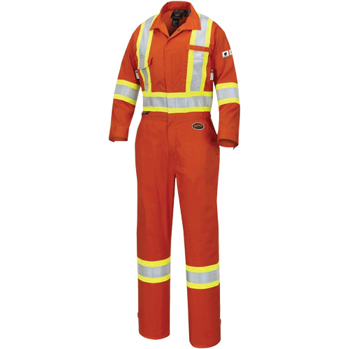 7702W Combinaison FR-Tech ignifuge/contre les arcs pour femme, Taille T-petit, Orange haute visibilit&eacute;, 10 cal/cm² Haskins Industrial Inc.