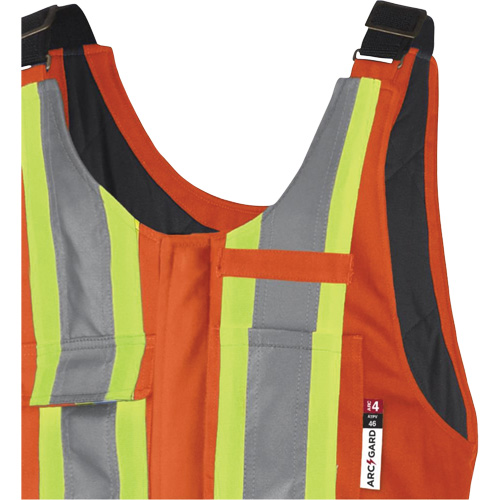5534A Flame-Resistant Quilted Safety Overalls, Small, Orange Haskins Industrial Inc.