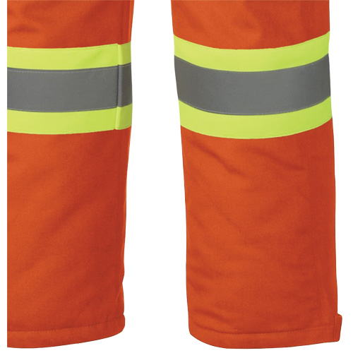 5534A Flame-Resistant Quilted Safety Overalls, Small, Orange Haskins Industrial Inc.