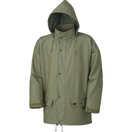 D7000 Veste imperm&eacute;able extensible, Polyur&eacute;thane, T-petit, Vert Haskins Industrial Inc.