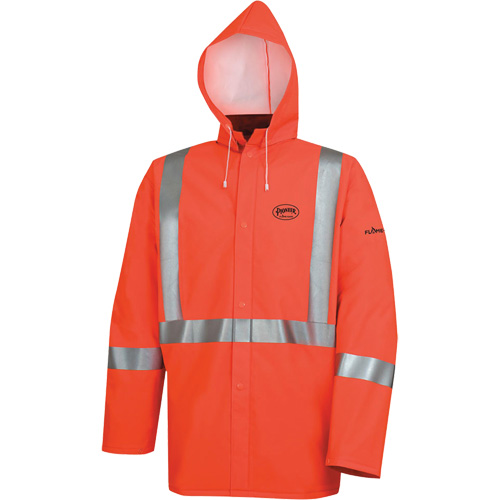 576J Veste de pluie ignifuge haute visibilit&eacute;, Petit, Orange haute visibilit&eacute; Haskins Industrial Inc.