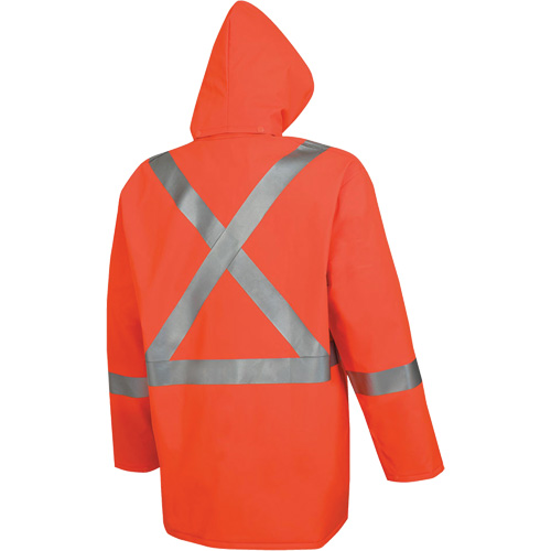 576J Veste de pluie ignifuge haute visibilit&eacute;, Petit, Orange haute visibilit&eacute; Haskins Industrial Inc.